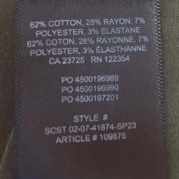 Aritzia Sunday Best Women's Green Khaki Pleated Zipper Mini A-Line Skirt Size 4 - Picture 5 of 5